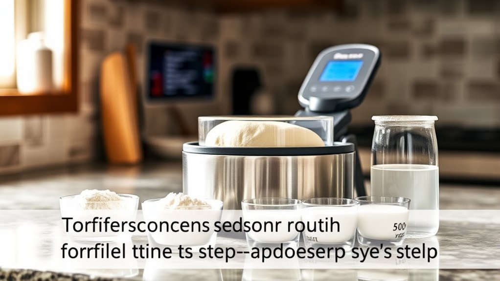 adjust ingredients and settings