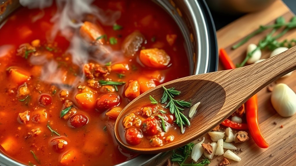 adjust spices for pressure cooking