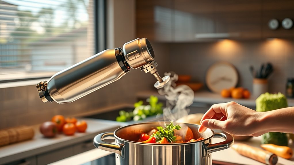 automated stirring enhances cooking