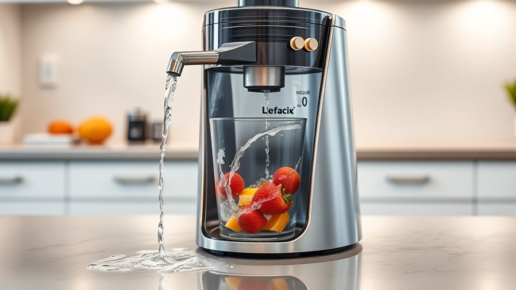 automatic hygienic juicer cleaning