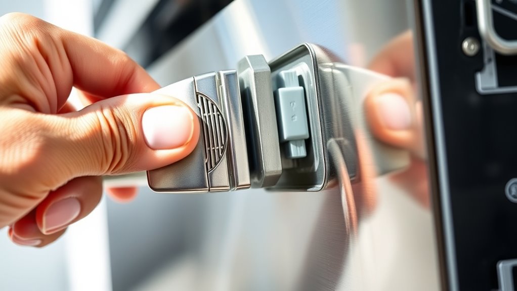 check latch and electrical connections