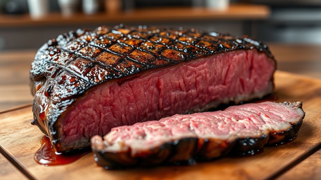 finish meats with searing