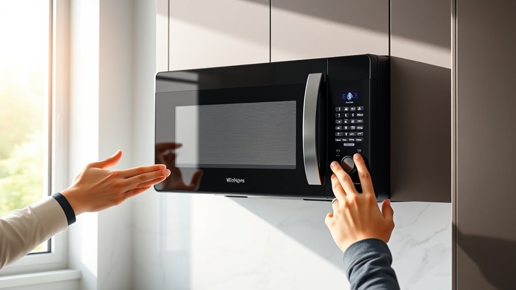 hands free voice microwave control