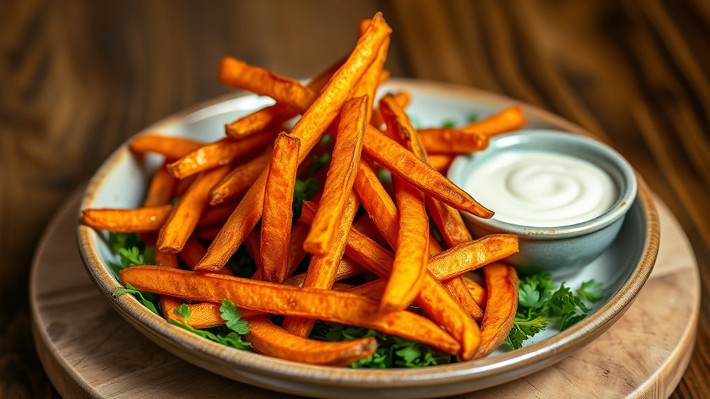 healthy crispy sweet potato fries