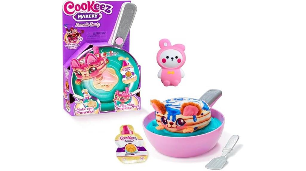 interactive plush pancake baking set