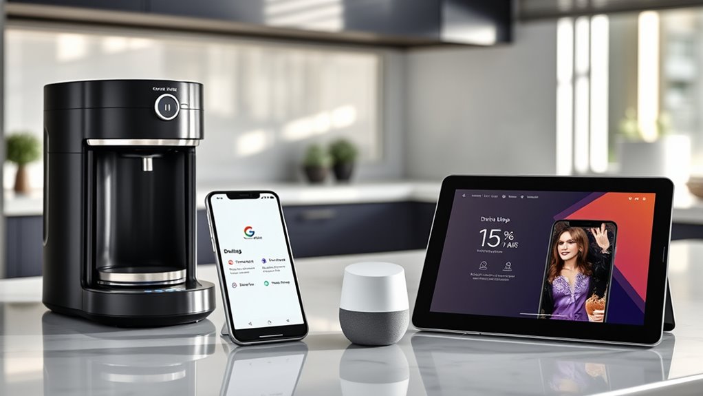 link coffee maker to google