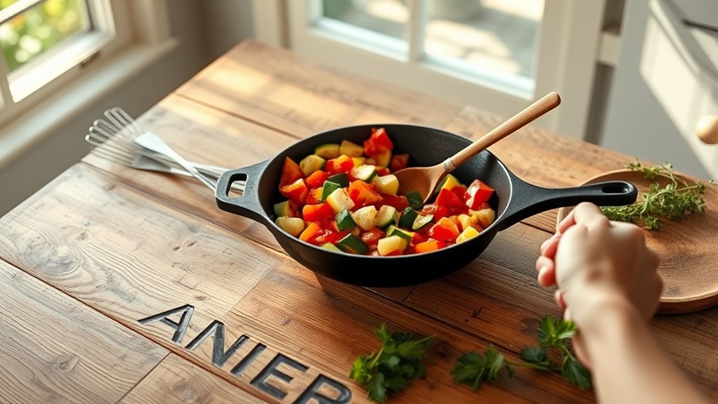 manual sustainable outdoor cooking