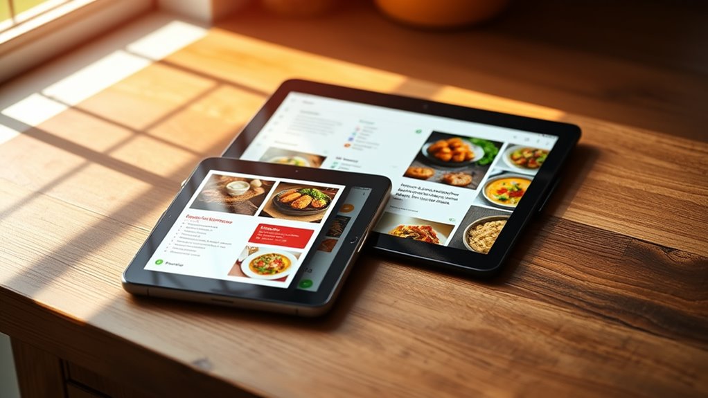 organize recipes with cloud