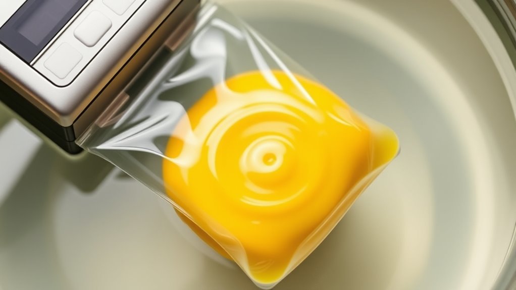 precise temperature ensures creamy eggs