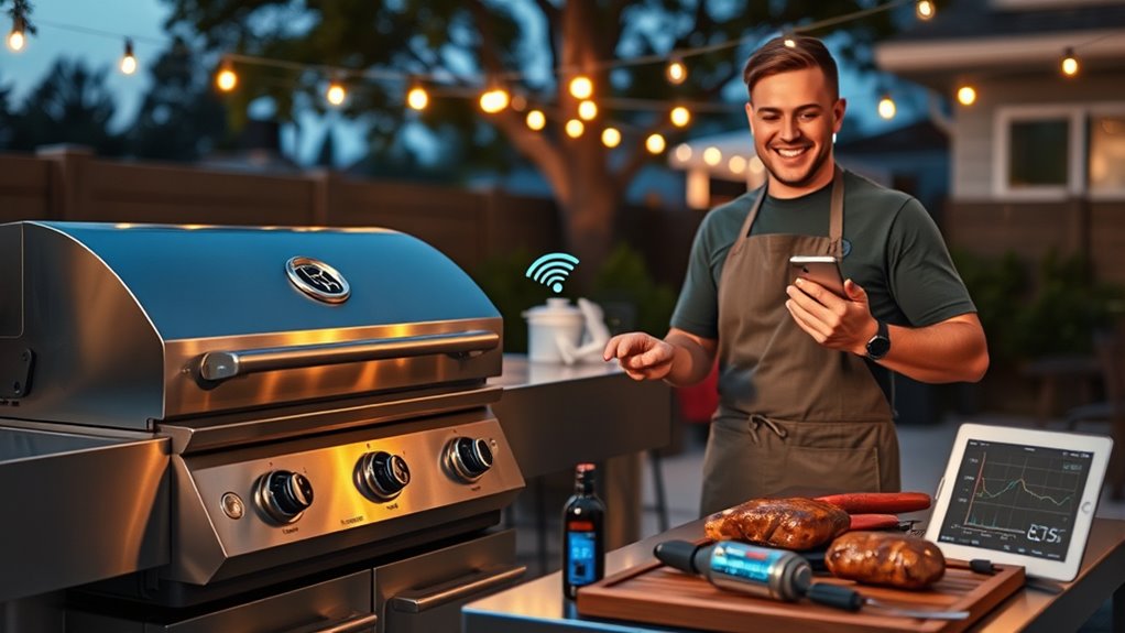 remote grill monitoring and control