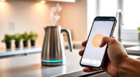 smart kettle boiling water