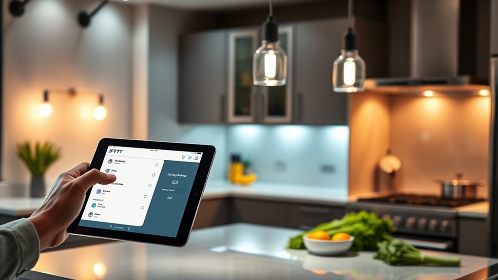 smart kitchen lighting cues
