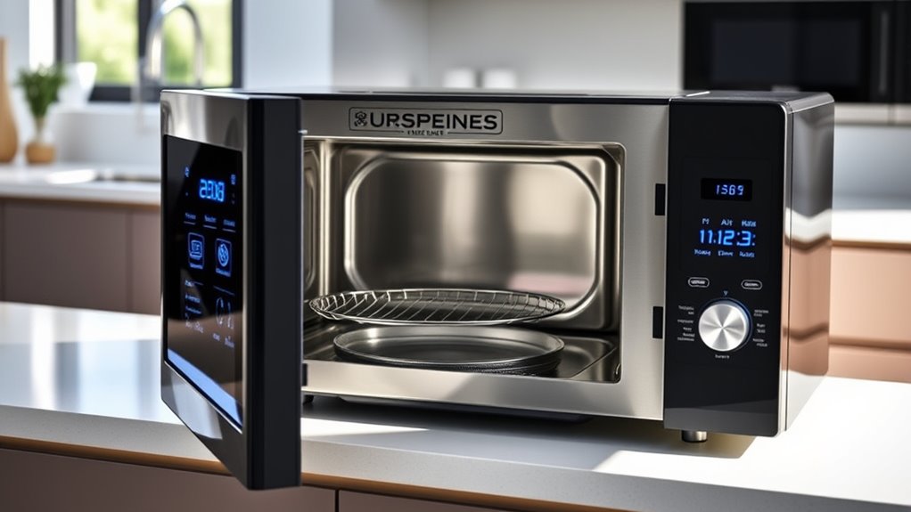 smart microwave combo functions