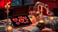 tech savvy romantic dinner