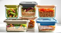 top glass meal storage