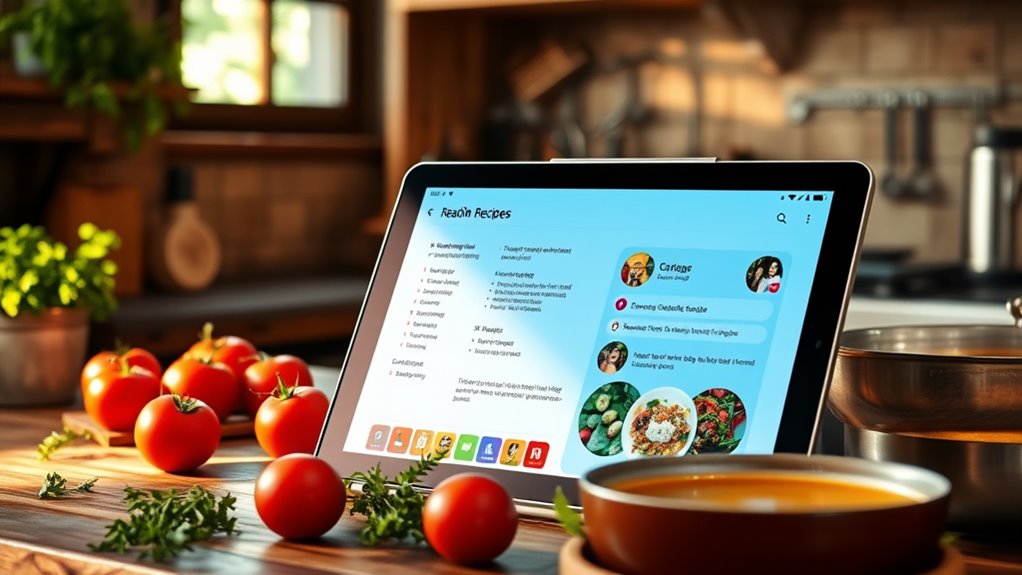 transforming tablets for cooking