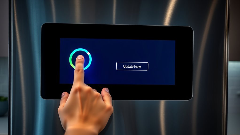 update fridge via app