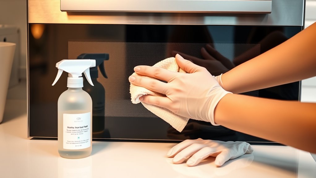 use gentle compatible cleaning tools