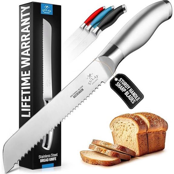 Zulay Bread Knife 13-Inch Serrated Slicer