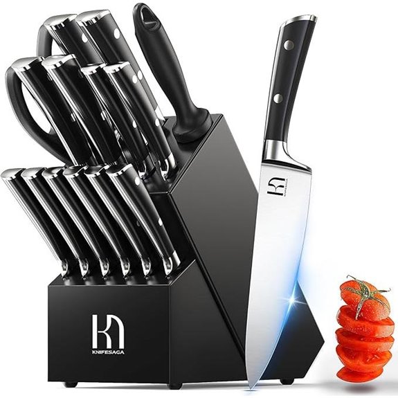 2025 15-Piece Japanese Kitchen Knife Set