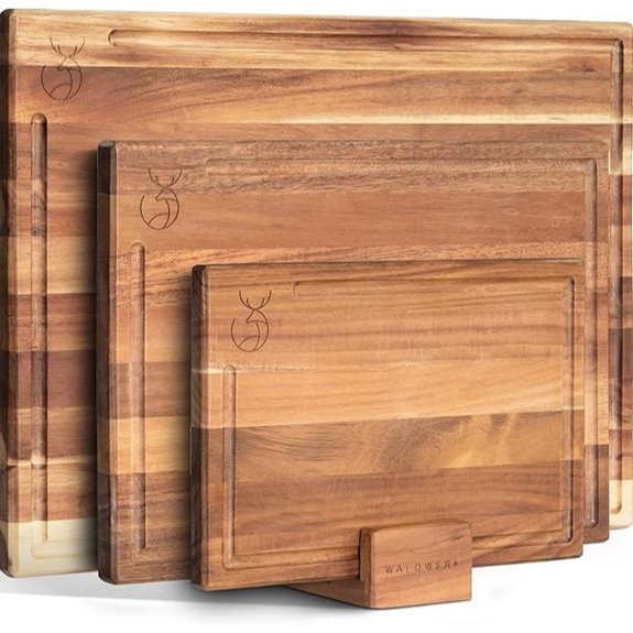 WALDWERK Acacia Wood Cutting Board Set (3 Pieces)