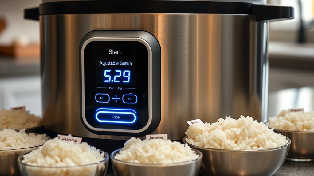 adjust rice settings accordingly