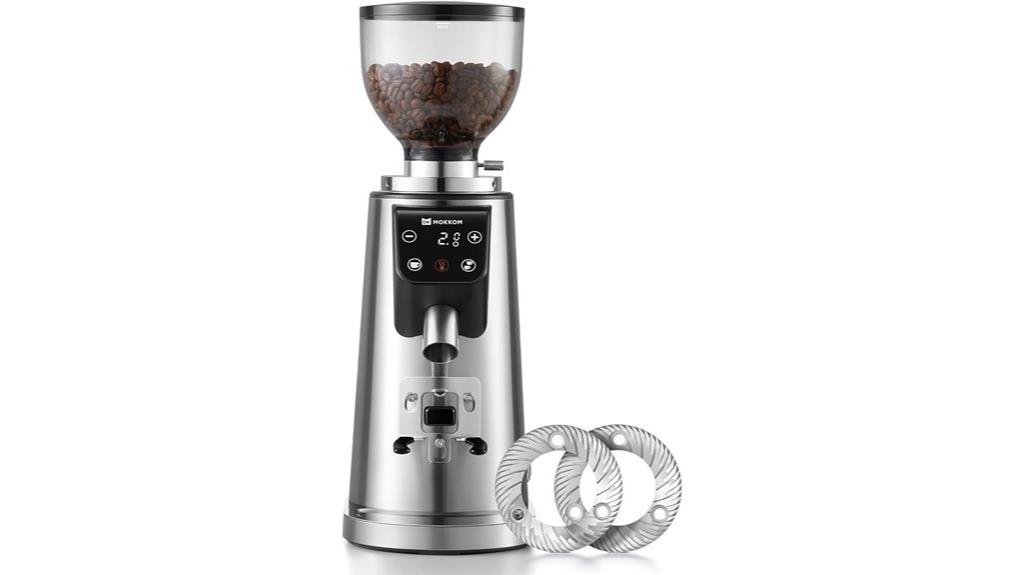adjustable timer coffee grinder