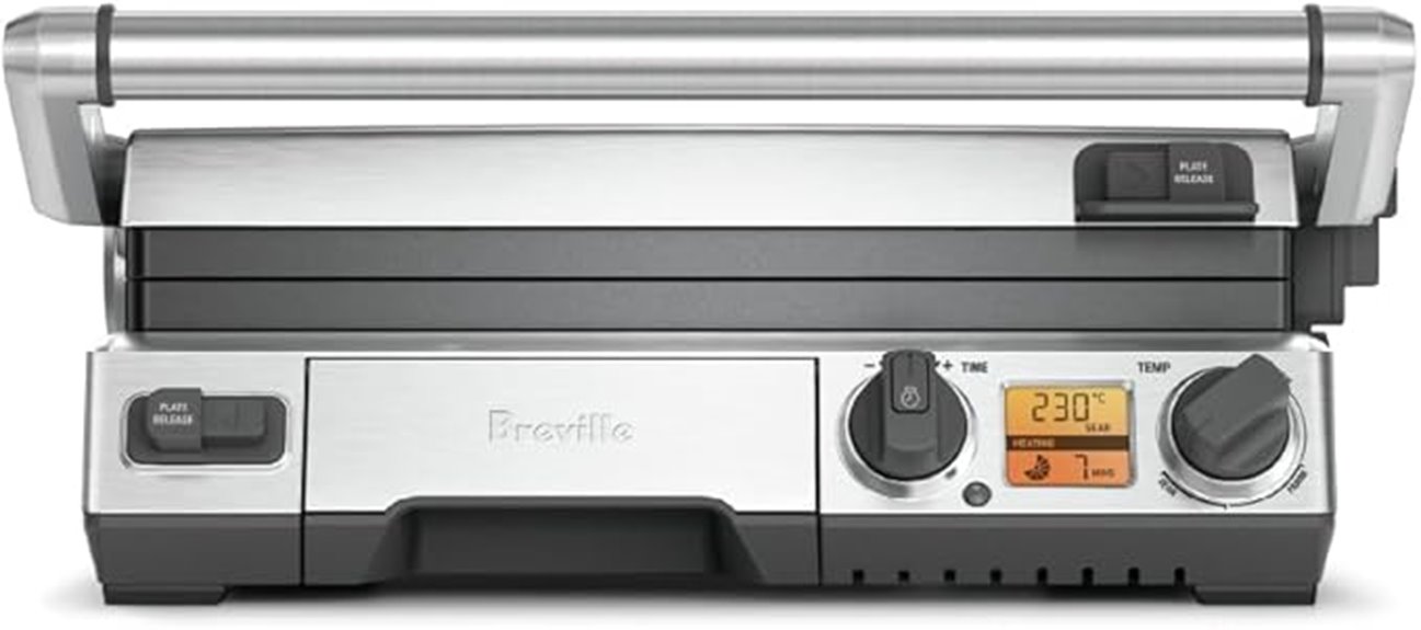 breville stainless steel grill