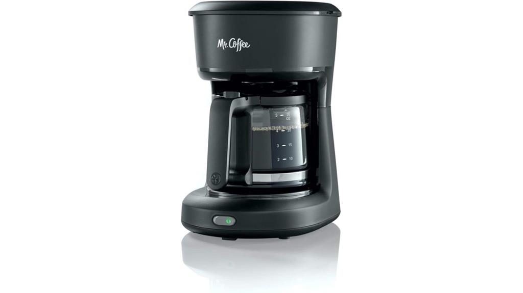 compact black coffee maker