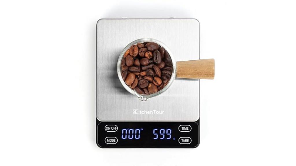 compact coffee scale with timer