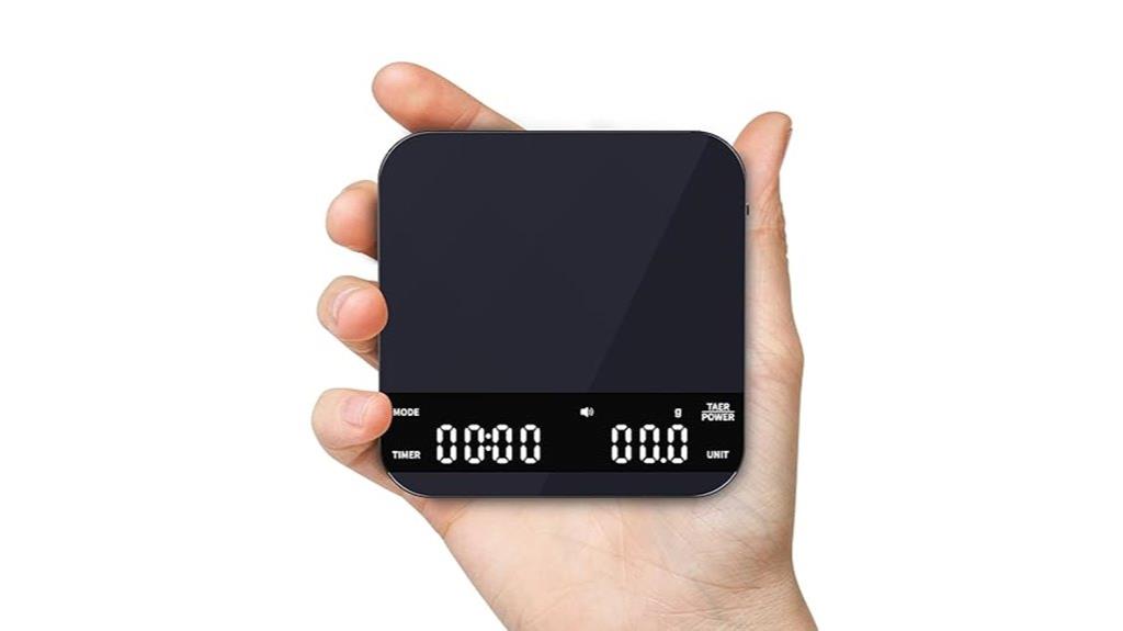 compact coffee scale with timer