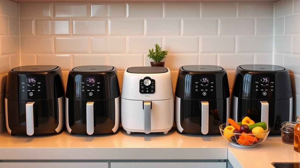 compact small kitchen air fryers