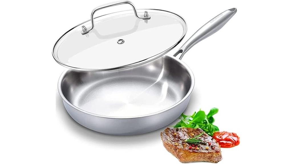 delarlo 12 inch stainless pan