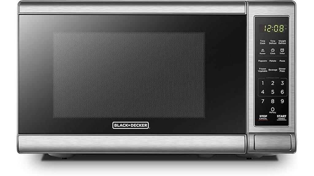 digital microwave with safety