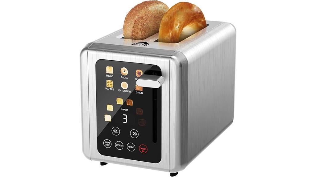 digital stainless steel toaster