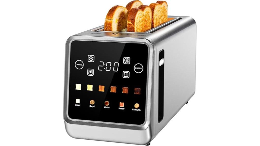 digital touchscreen four slice toaster