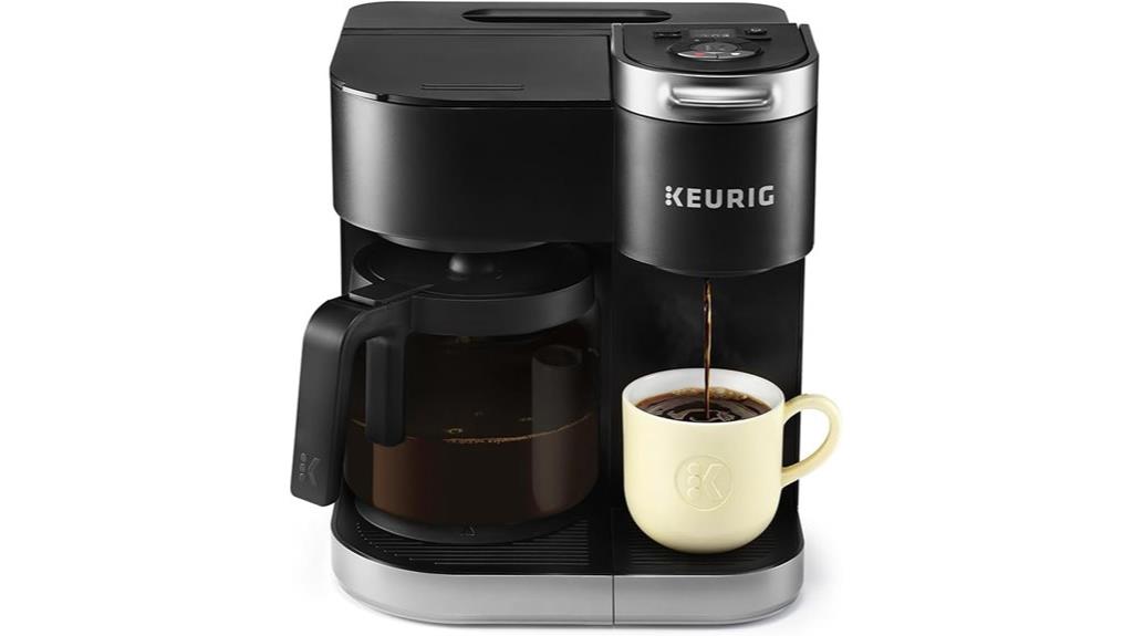 dual coffee maker options
