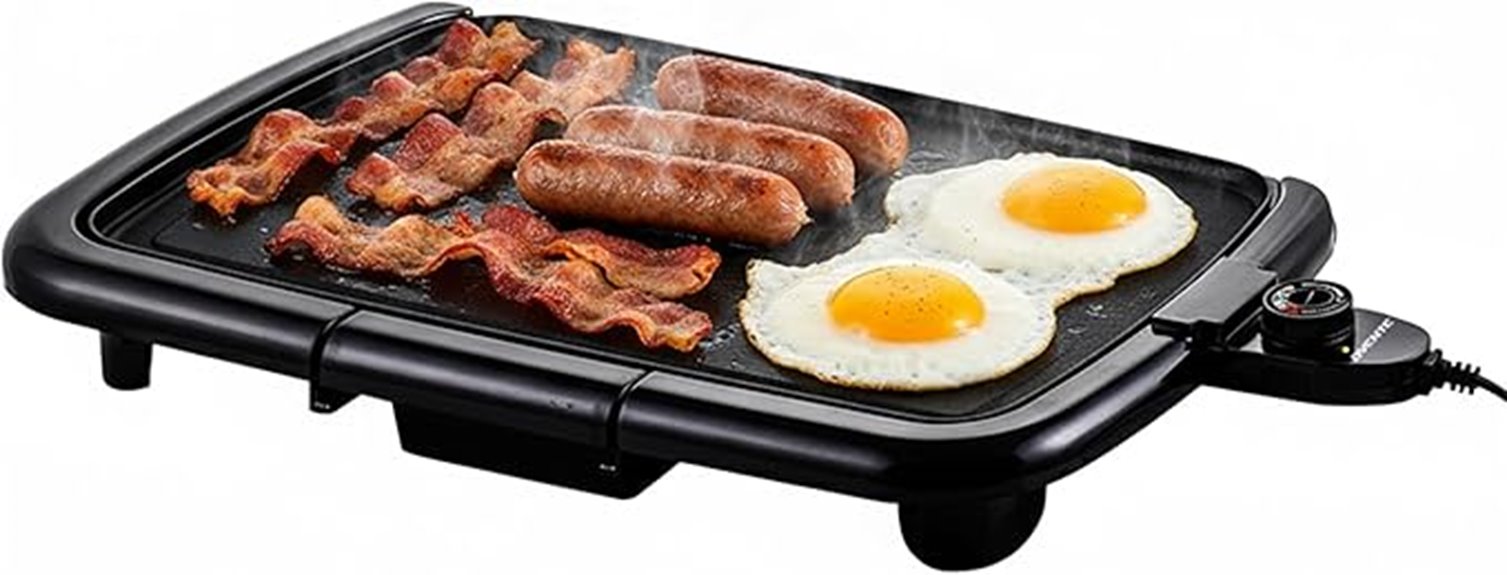 electric griddle 16x10 inch