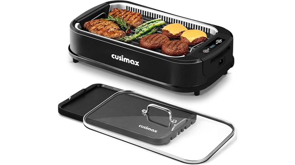 electric indoor smokeless grill