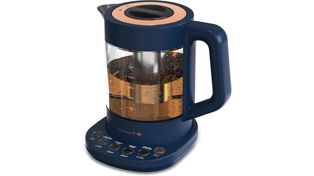 electric kettle with infuser