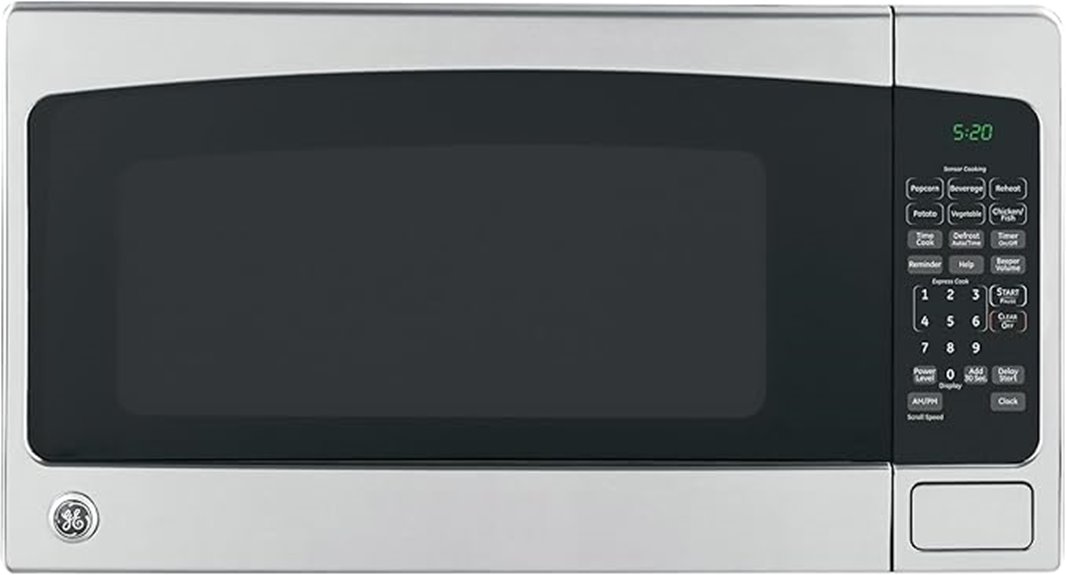 ge stainless steel microwave