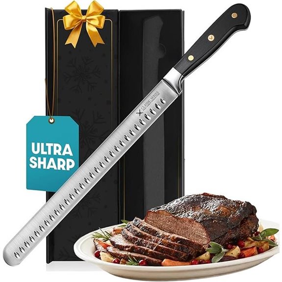 12-inch German Steel Brisket Slicing Knife