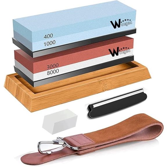Wucgea Knife Sharpening Stone Set with Accessories