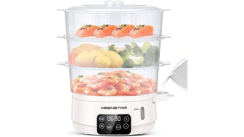 large bpa free food steamer