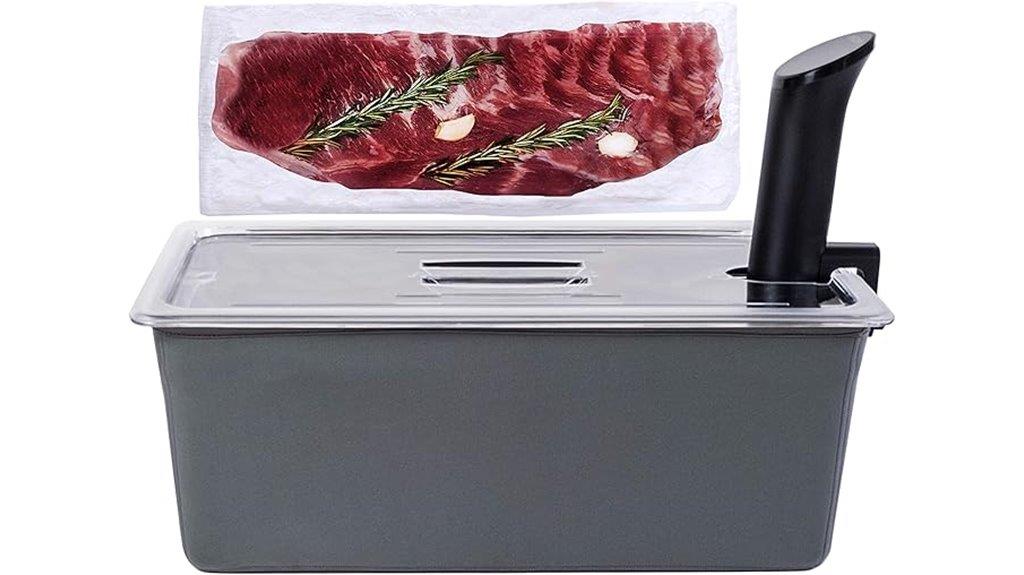 large sous vide container