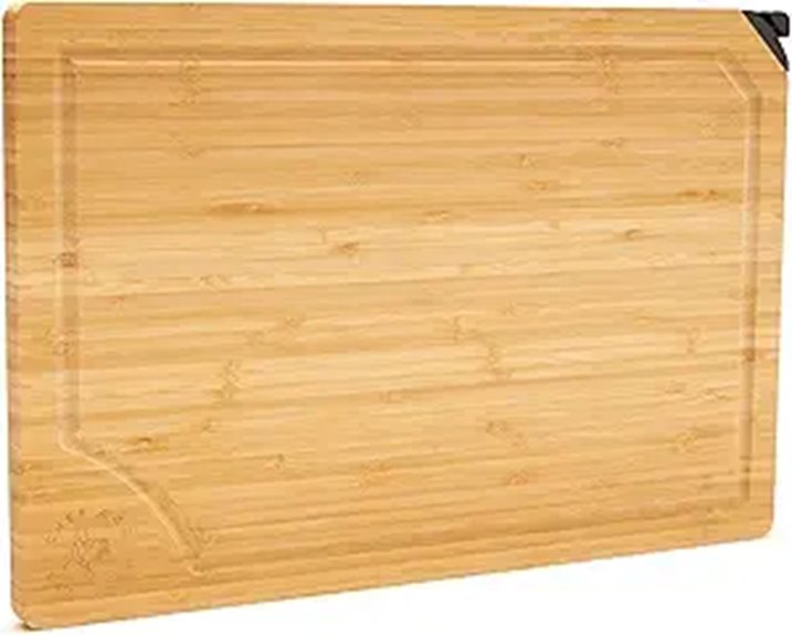 Luxury Large Eco-Friendly Cutting Board with Knife Sharpener