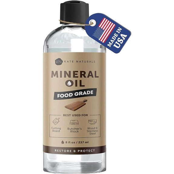 Kate Naturals Mineral Oil for Wooden Cutting Boards