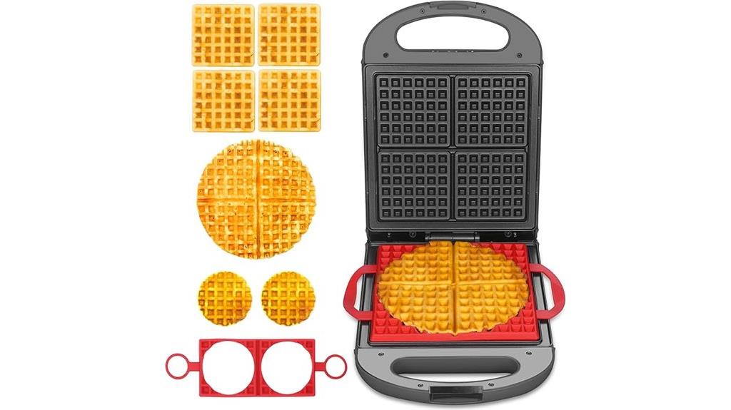 multi shape waffle iron
