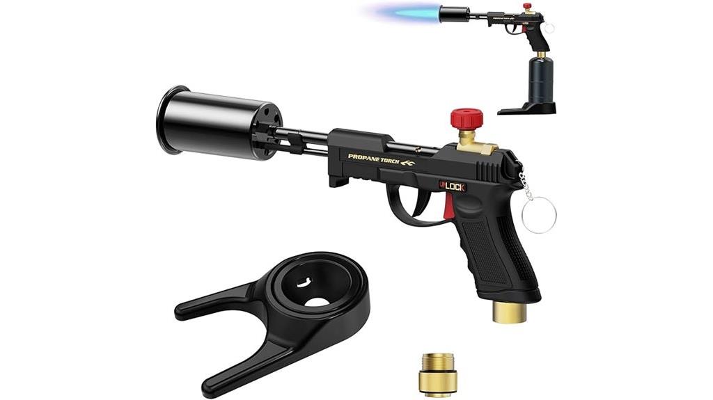 propane torch with lock
