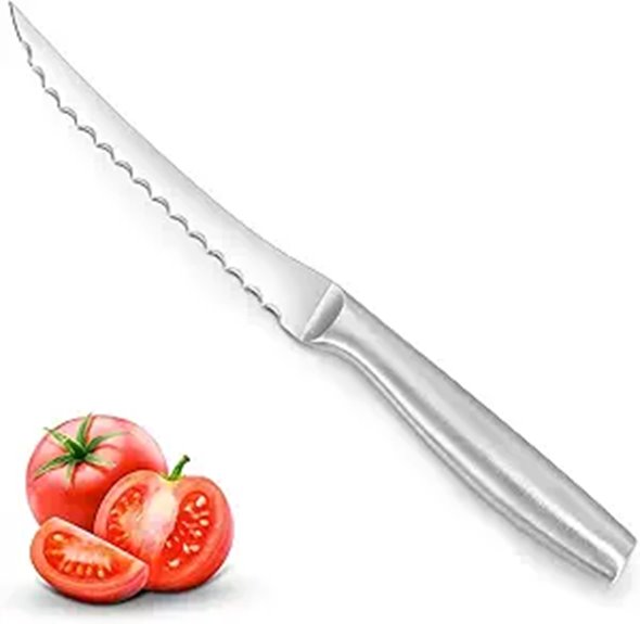 Tomato Knife with Serrated Blade for Smooth Cutting